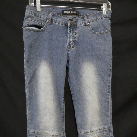STREET CODE NEW YORK | size 7 | Blue Denim Jeans - Picture 6 of 16
